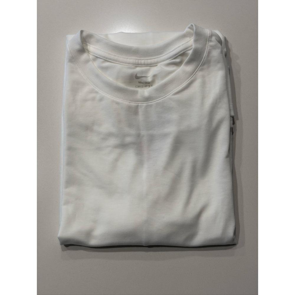 Nike Nike One Tank Top Womens L White Dri-FIT Loose Fit FN2811-100